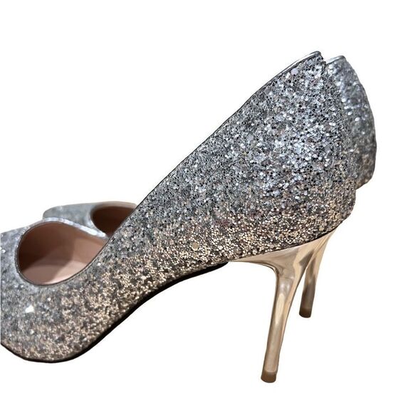 Annaili glitter stiletto heels, silver, size 41, US size 10 - Picture 6 of 13